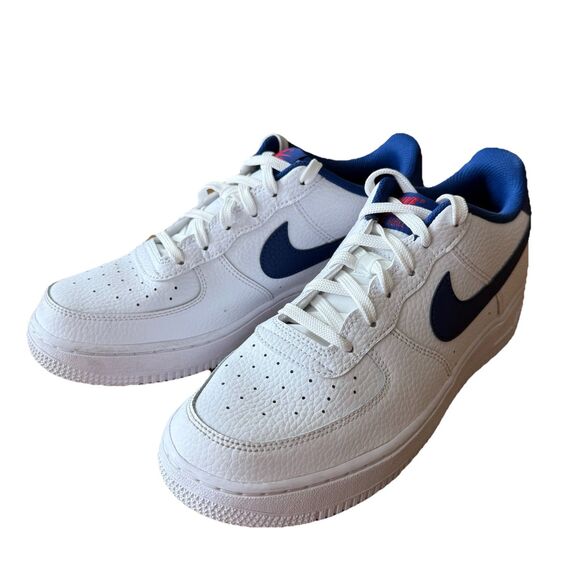 Nike AIR FORCE 1 LOW WHITE DEEP ROYAL CT3839-101 Size 7 Youth - Picture 2 of 16